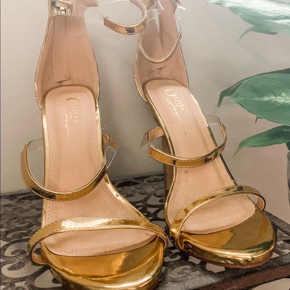 Gold heels